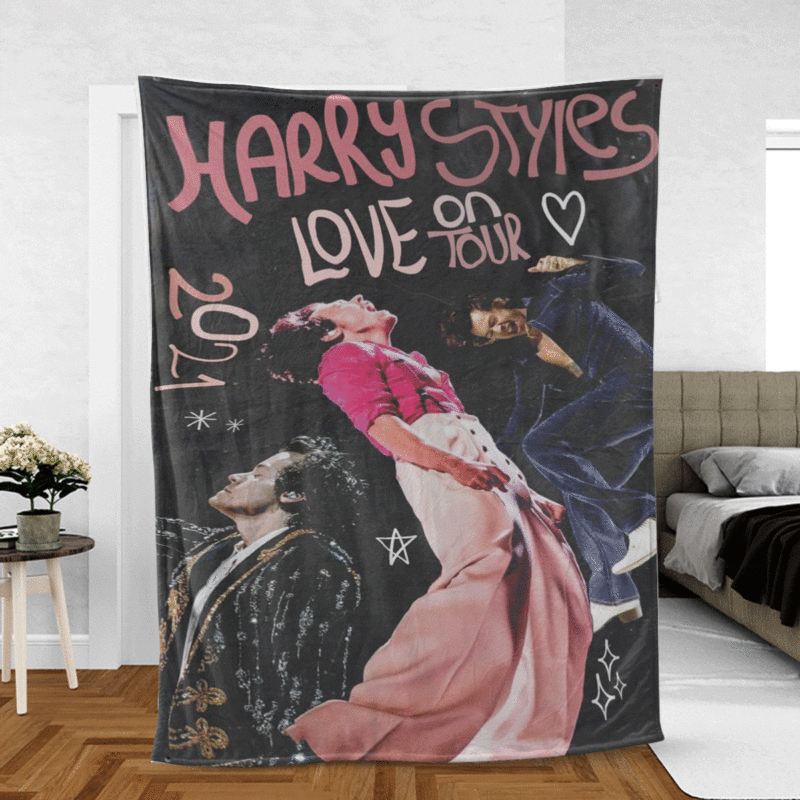 Harry Styles Gift For Fan Comfy Sofa Throw Blanket Gift