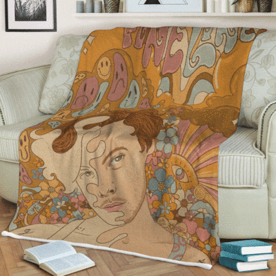 Harry Styles Fine Line Thank You For The Memories Ver18 Christmas Gifts Lover, Harry Styles Gift For Fan Comfy Sofa Throw Blanket Gift