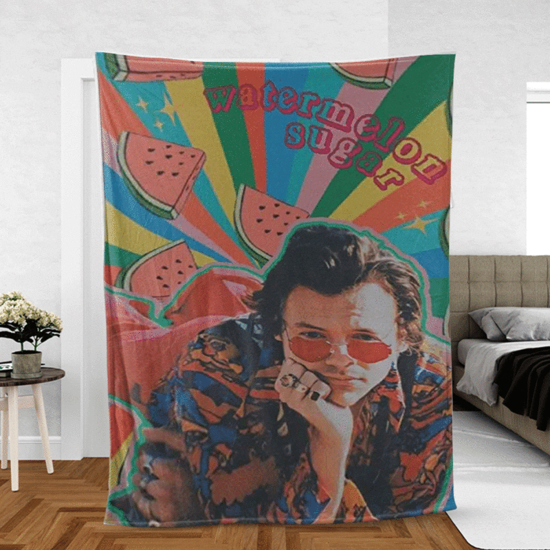 Harry Styles Gift For Fan Comfy Sofa Throw Blanket Gift