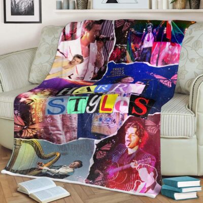 Harry Styles Music Gift For Fans, Harry Styles Comfy Sofa Throw Blanket Gift