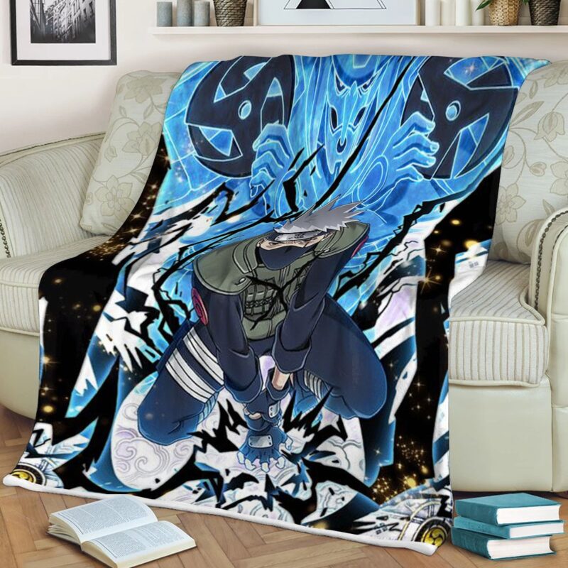 Hatake Kakashi Anime Naruto Japan Fleece Blanket Gift For Fan Hatake Kakashi Premium Comfy Sofa Throw Blanket Gift 2 2