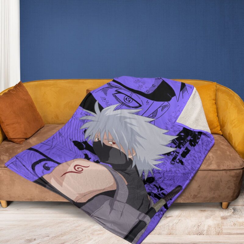 Hatake Kakashi Anime Naruto Japan Fleece Blanket Gift For Fan