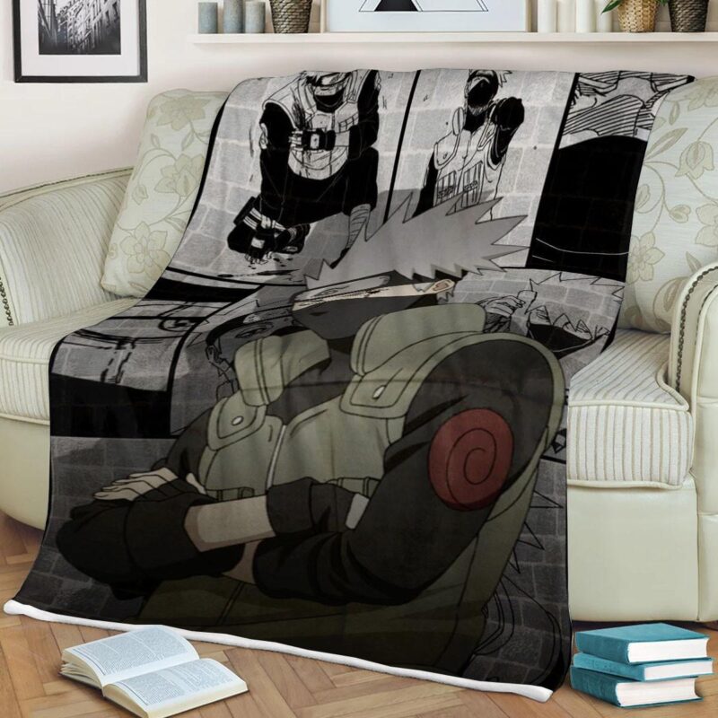 Hatake Kakashi Anime Naruto Japan Fleece Blanket Gift For Fan Hatake Kakashi Premium Comfy Sofa Throw Blanket Gift 4 2