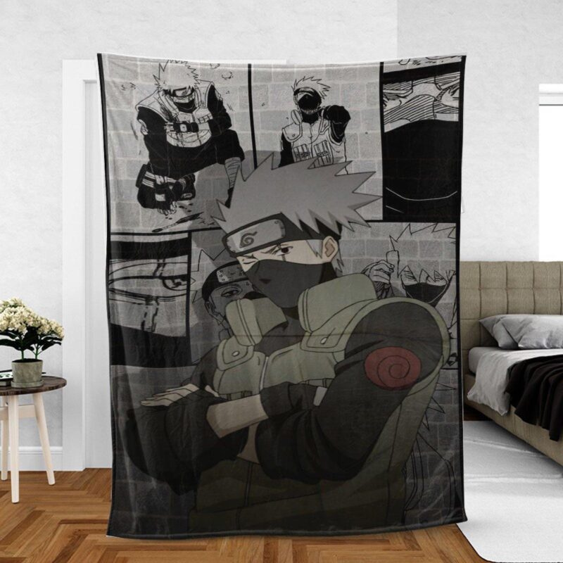 Hatake Kakashi Anime Naruto Japan Fleece Blanket Gift For Fan