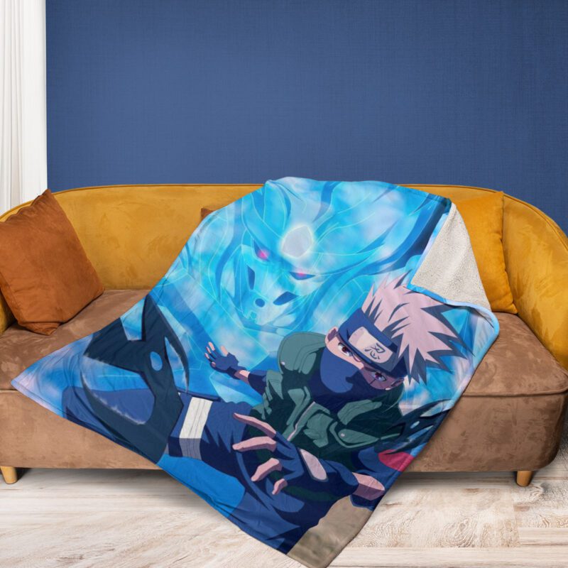 Hatake Kakashi Naruto Anime Fan Gift Kakashi Sharingan Susanoo Comfy Sofa Throw Blanket Gift 2