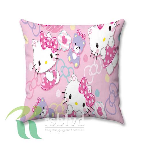 Hello Kitty Background Wallpaper Custom Pillow Case Cover – Let The 