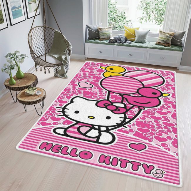 Hello Kitty Lover 2 Fan Gift, Hello Kitty Lover Rug Floor Decor – Let ...