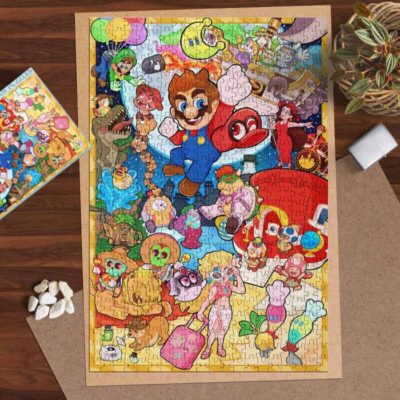 Hello Summer Super Mario Lucky Game Gifts Lover Jigsaw Puzzle Game