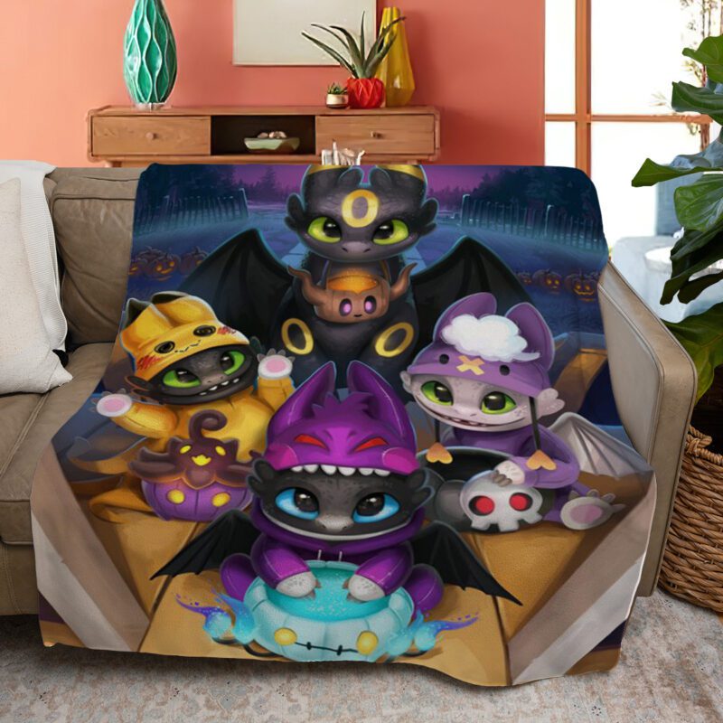 How To Train Your Dragon Fleece Blanket Gift For Fan