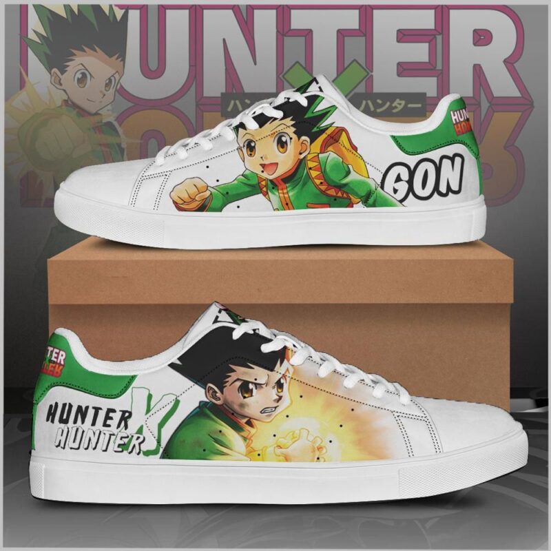 Hunter X Hunter Gon Low Top Leather Skate Shoes