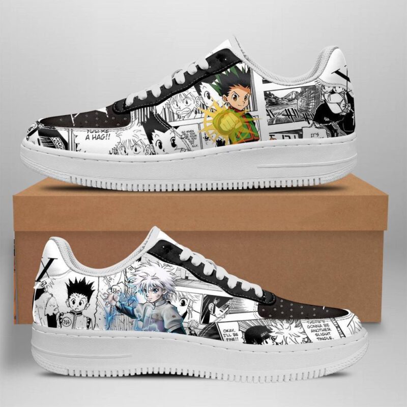 Hunter X Hunter Sneakers Mixed Manga Anime Shoes Air Force 1 Sneakers