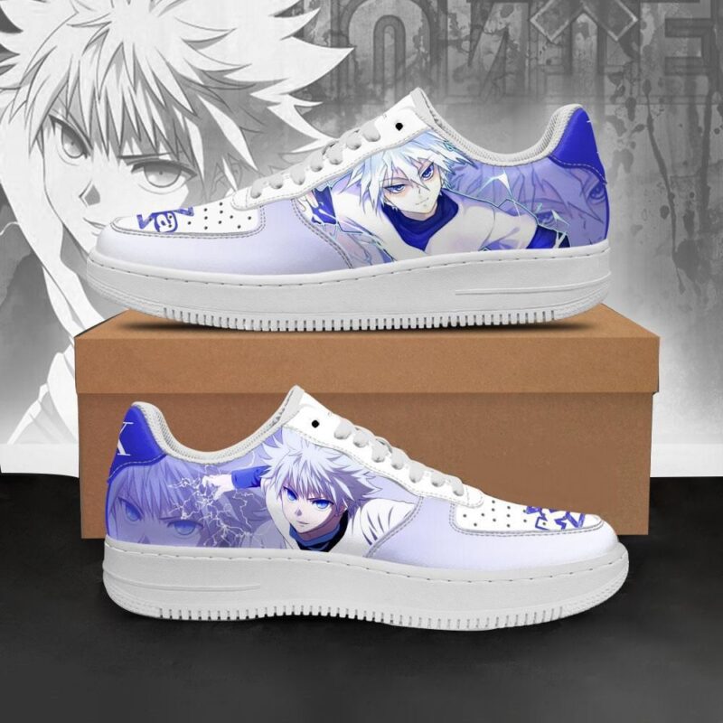 Hunter x Hunter Killua Air Force 1 Sneakers Custom Anime Shoes