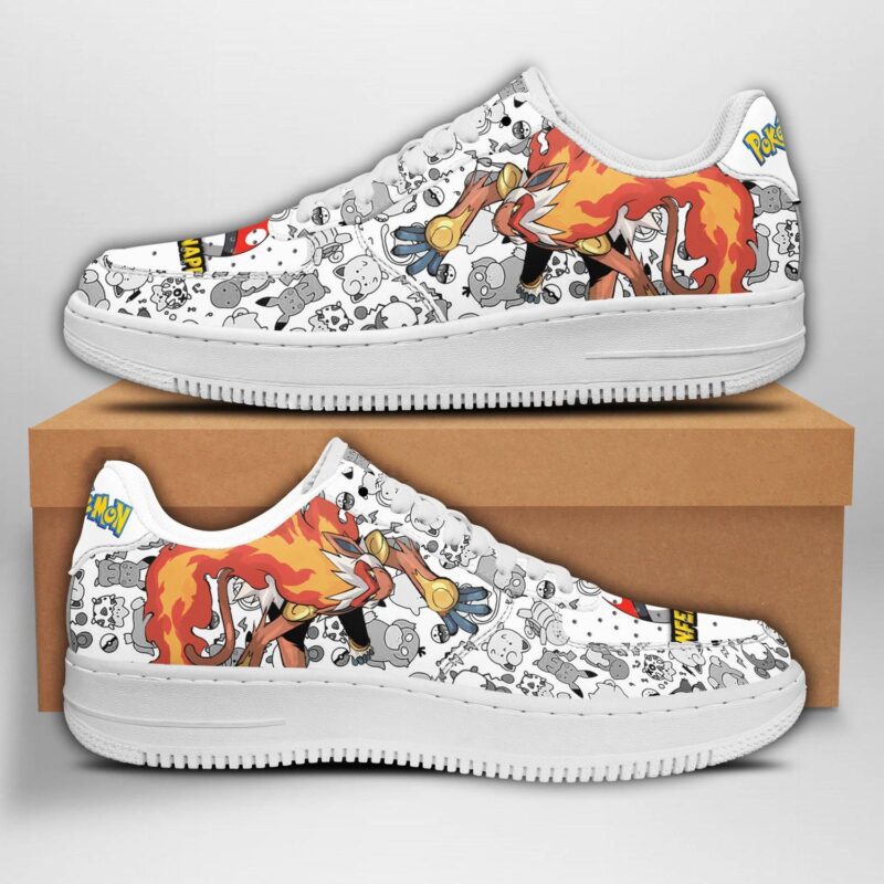 Infernape Sneakers Pokemon Shoes Fan Gift Air Force 1 Sneakers