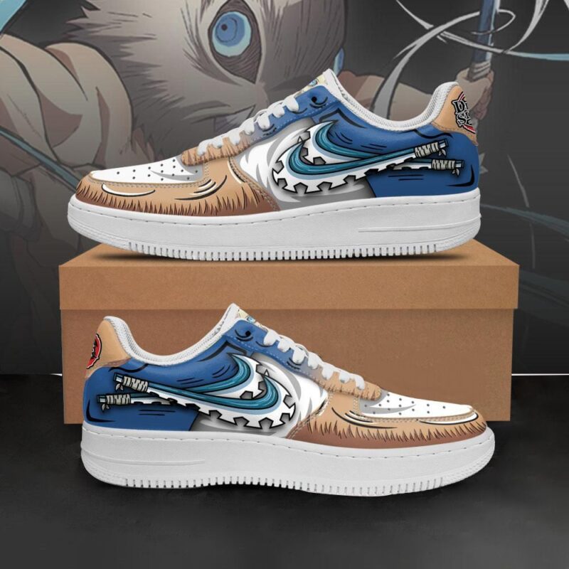 Inosuke Air Force 1 Sneakers Custom Sword Demon Slayer Shoes