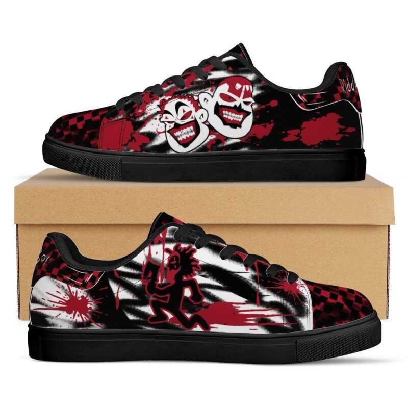 Insane Clown Low Top Leather Skate Shoes