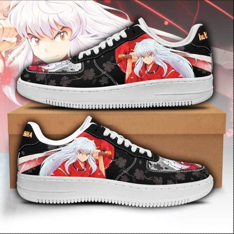 Inuyasha Sneakers Inuyasha Anime Shoes Fan Gift Idea Air Force 1 Sneakers