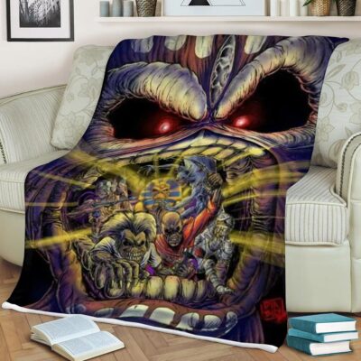 Iron Maiden Heavy Band Fan Gift, Iron Maiden The Books of Shoul Comfy Sofa Throw Blanket Gift 1 Iron Maiden The Books of Shoul Comfy Sofa Throw Blanket Gift