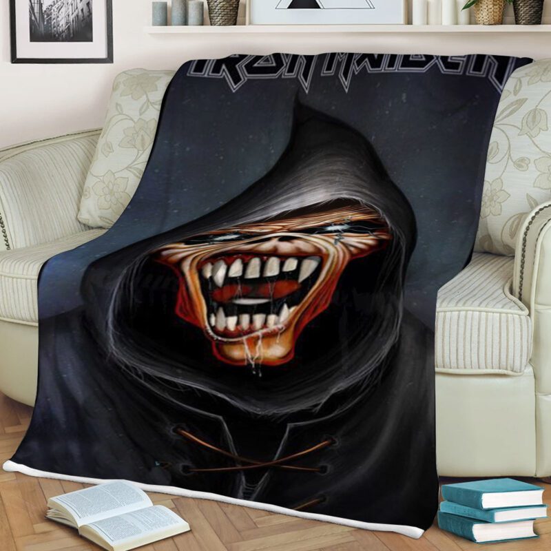 Iron Maiden Eddie Death Comfy Sofa Throw Blanket Gift