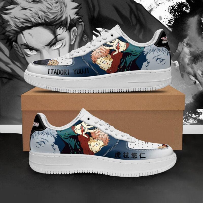 Itadori Yuuji Jujutsu Kaisen Air Force 1 Sneakers Custom Anime Shoes