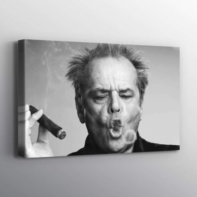 Jack Nicholson Smoking Print Wall Art Canvas 1