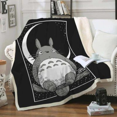 Japan My Neighbor Totoro Cute Fleece Blanket, My Neighbor Totoro Gift Lovers Comfy Sofa Throw Blanket 8