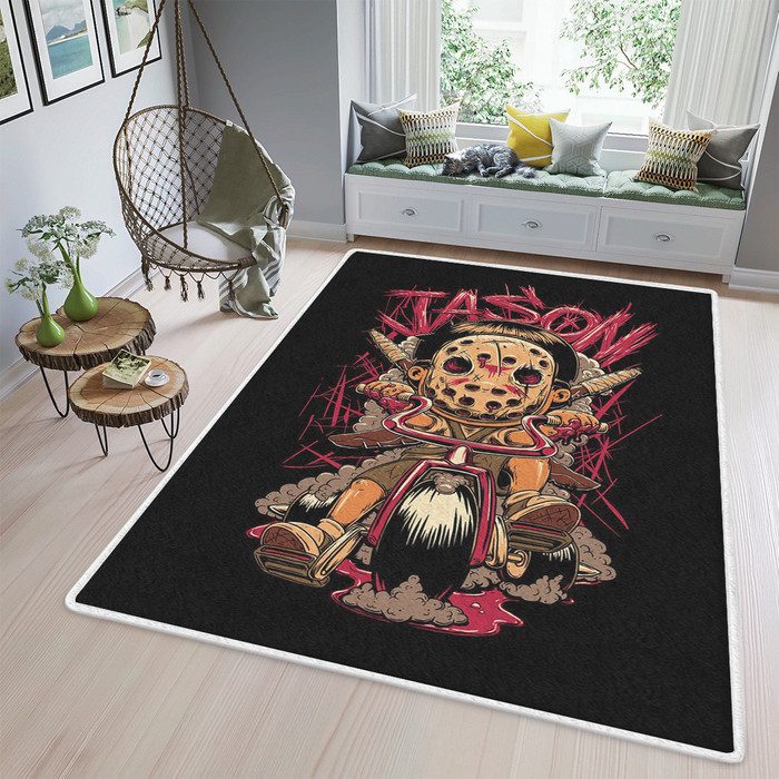 Jason Voorhees Horror Characters Rug Floor Decor