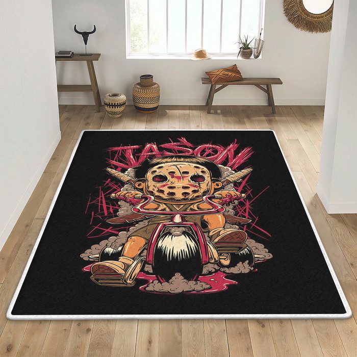Jason Voorhees Horror Characters Area Rug Living Room