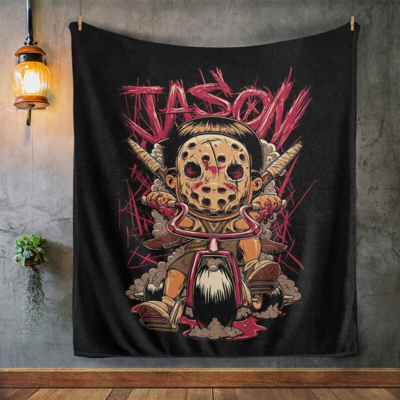 Jason Voorhees Horror Characters Blanket