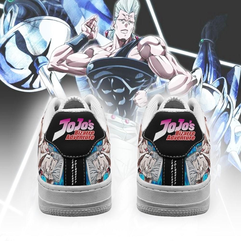 Jean Pierre Polnareff Sneakers JoJo Anime Shoes Fan Gift Idea Air Force