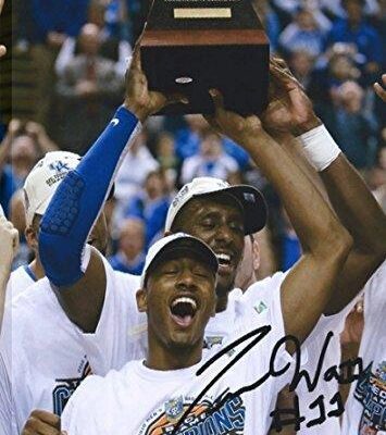 John Wall - Kentucky Wildcats Championship Autograph Print - Canvas Print Wall Art Decor
