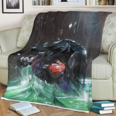 Joker And Batman, Joker And Batman Gift For Fan, Joker And Batman DC Comics Superhero Comics 2 Comfy Sofa Throw Blanket Gift