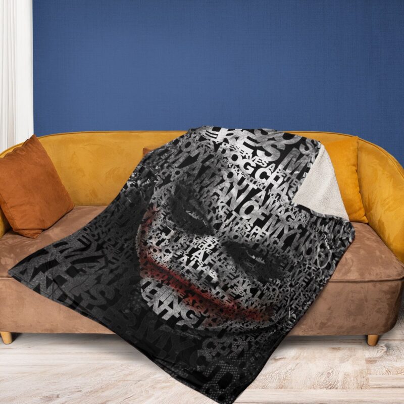 Joker Fan Gift Joke Face Why So Serious Comfy Sofa Throw Blanket Gift 2