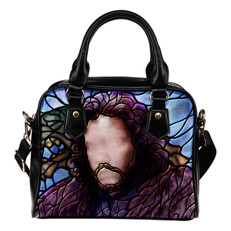 Jon Snow Stained Glass Lady Leather Shoulder Hand Bag SB0096