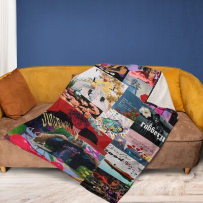 Juice Wrld Rapper 15 Fan Gift Juice Wrld Rapper 999 Gift For Fan Comfy Sofa Throw Blanket Gift 2