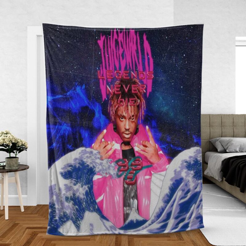 Juice Wrld Rapper 999 Gift For Fan Comfy Sofa Throw Blanket Gift