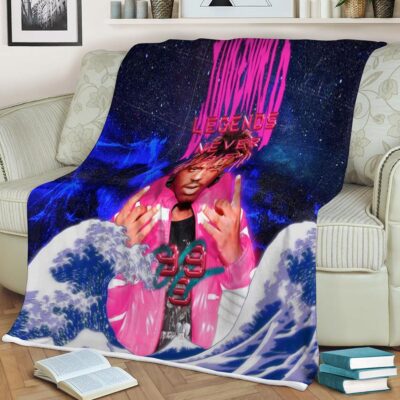 Juice Wrld Rapper 16 Fan Gift, Juice Wrld Rapper 999 Gift For Fan Comfy Sofa Throw Blanket Gift