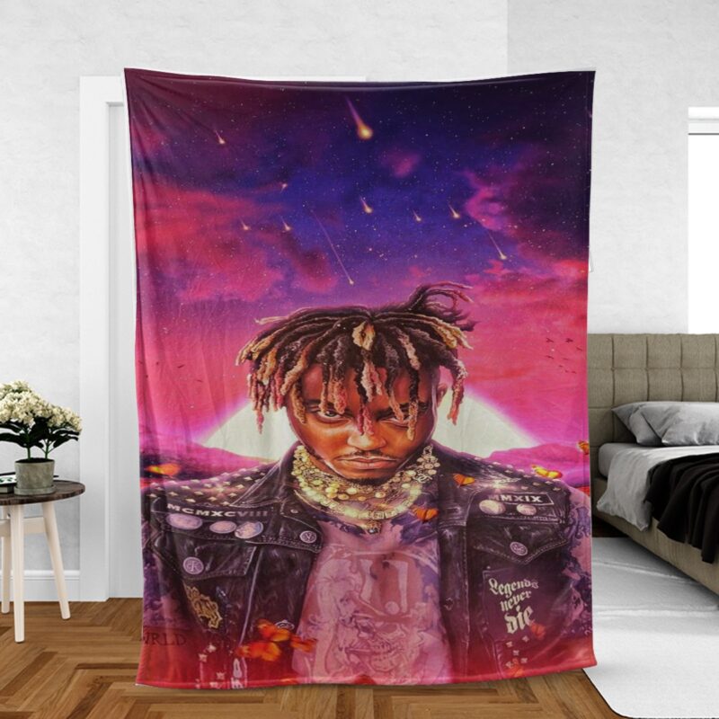 Juice Wrld Rapper 999 Gift For Fan Comfy Sofa Throw Blanket Gift