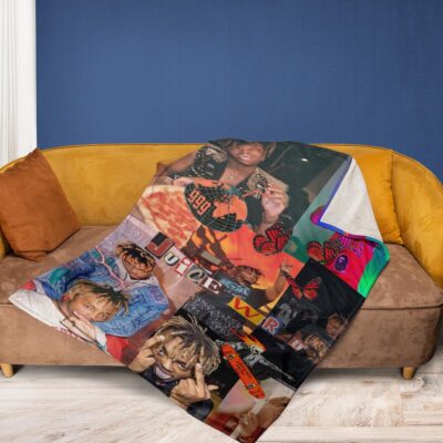 Juice Wrld Rapper 6 Fan Gift Juice Wrld Rapper 999 Gift For Fan Comfy Sofa Throw Blanket Gift 2