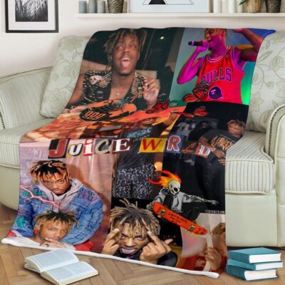 Juice Wrld Rapper 6 Fan Gift, Juice Wrld Rapper 999 Gift For Fan Comfy Sofa Throw Blanket Gift