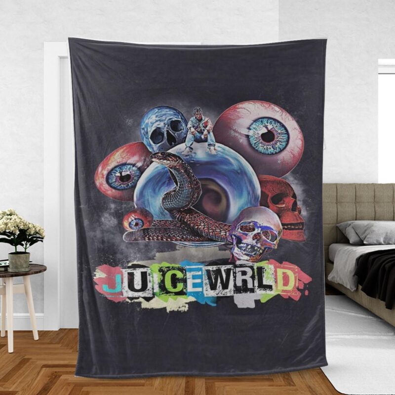 Juice Wrld Rapper 999 Gift For Fan Comfy Sofa Throw Blanket Gift