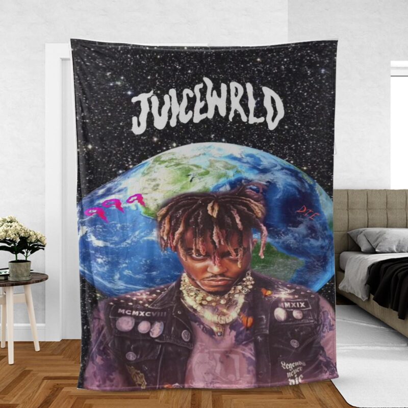 Juice Wrld Rapper 999 Gift For Fan Comfy Sofa Throw Blanket Gift