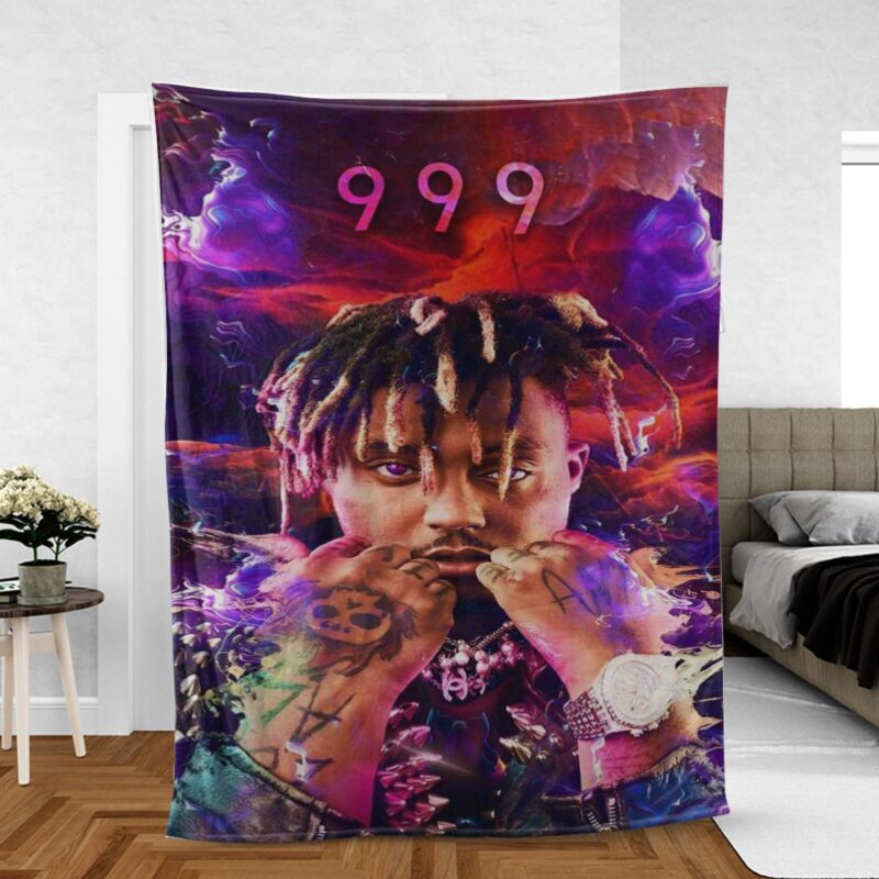 Juice Wrld Rapper 999 Gift For Fan Comfy Sofa Throw Blanket Gift