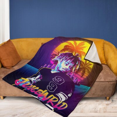 Juice Wrld Rapper Fan Gift, Juice Wrld Rapper Gift For Fan Comfy Sofa Throw Blanket Gift