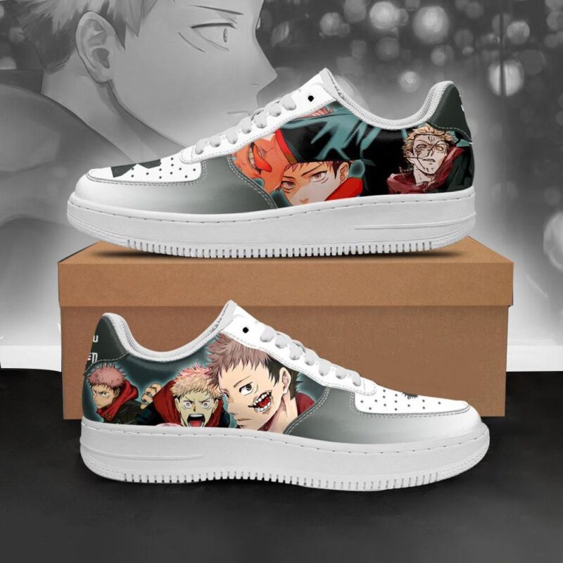 Jujutsu Kaisen Itadori Yuuji Air Force 1 Sneakers Custom Anime Shoes