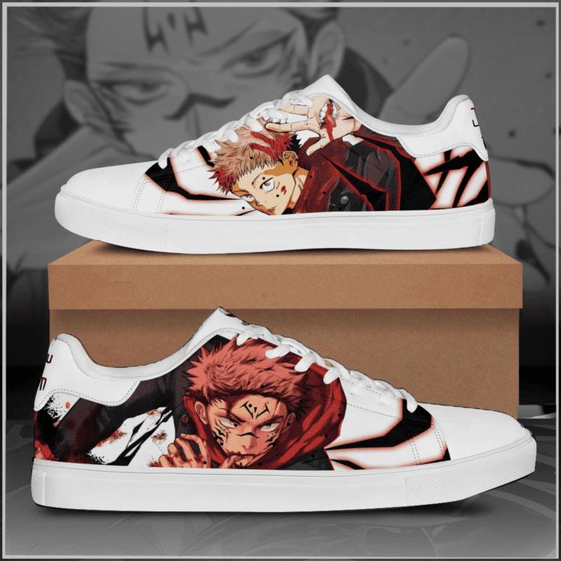 Jujutsu Kaisen Itadori Yuuji Low Top Leather Skate Shoes