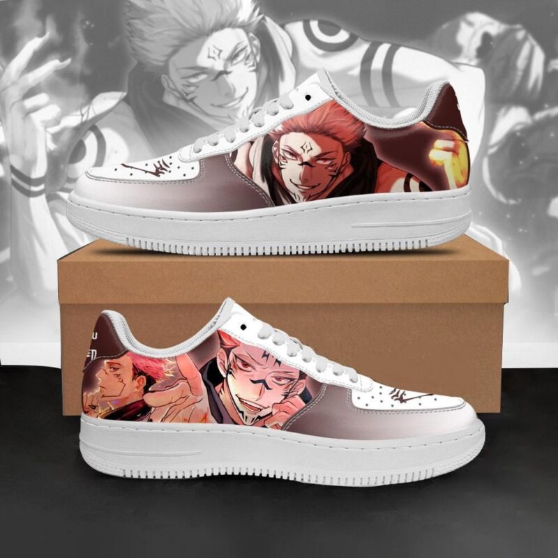 Jujutsu Kaisen Ryoumen Sukuna Air Force 1 Sneakers Custom Anime Shoes