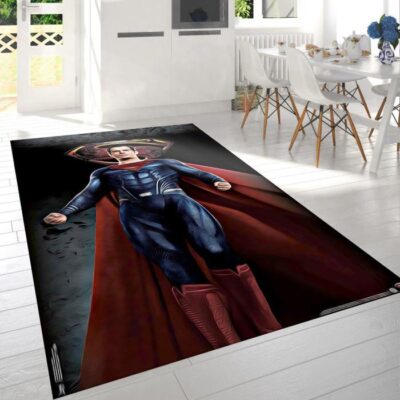 Justice League Superman Rug 123, Gift For Fan Rug Floor Decor