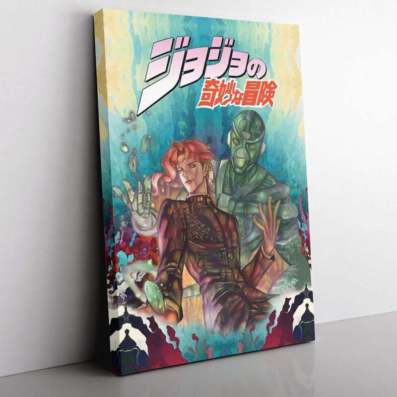 Kakyoin Hierophant Green Jojos Bizarre Adventure Canvas Poster Print Wall Art Decor