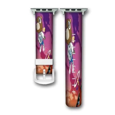 Kanye West Graduation Bear Custom Apple Watch Band Genuine Wrist Band Replacement