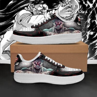 Kaoru Hanayama Sneakers Baki Custom Anime Shoes Air Force 1 Sneakers